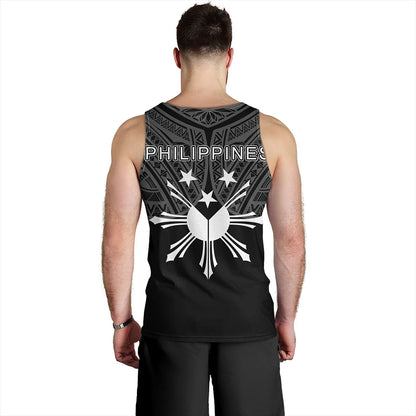 Philippines Tank Top Sun Star Warrior Style White
