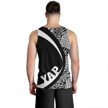 Yap Tank Top Coat Of Arm Lauhala White Circle