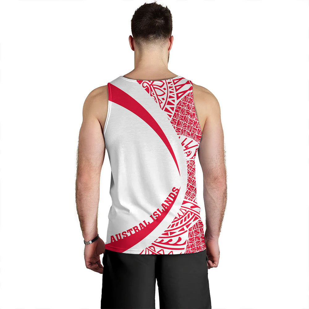 Austral Islands Tank Top Coat Of Arm Lauhala Circle