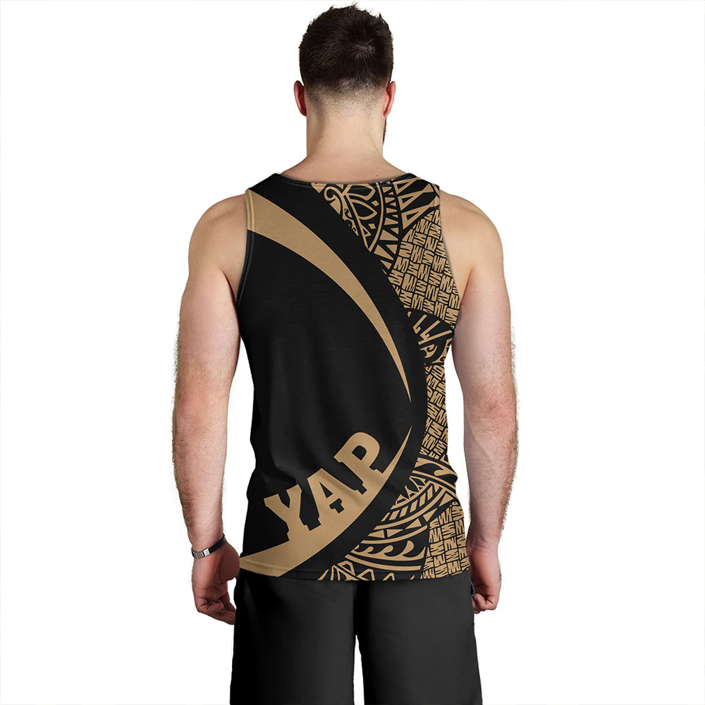 Yap Tank Top Coat Of Arm Lauhala Gold Circle