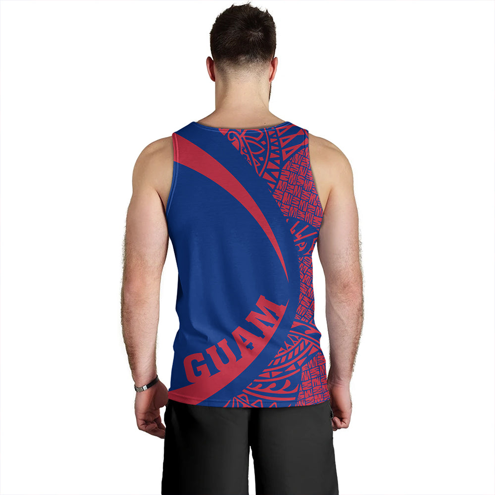 Guam Tank Top Coat Of Arm Lauhala Circle