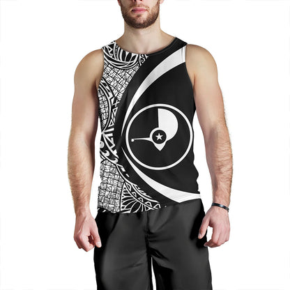 Yap Tank Top Coat Of Arm Lauhala White Circle