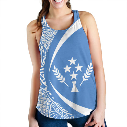 Kosrae Women Tank Coat Of Arm Lauhala Circle