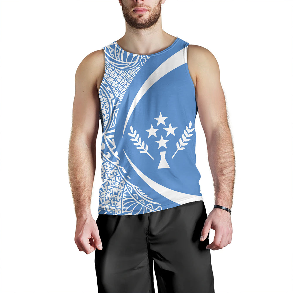 Kosrae Tank Top Coat Of Arm Lauhala Circle