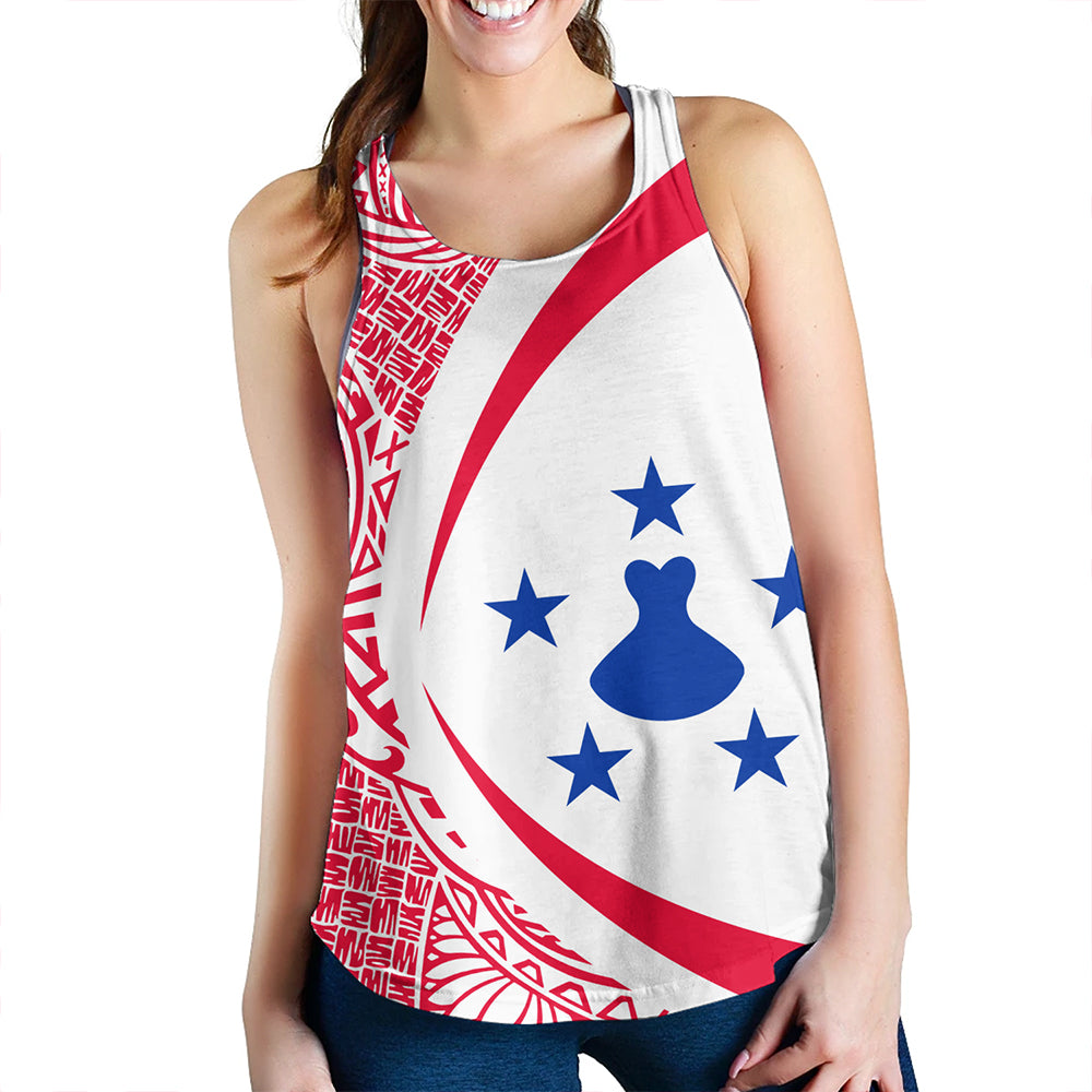 Austral Islands Women Tank Coat Of Arm Lauhala Circle