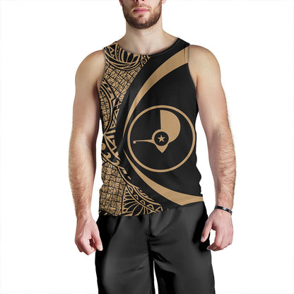 Yap Tank Top Coat Of Arm Lauhala Gold Circle