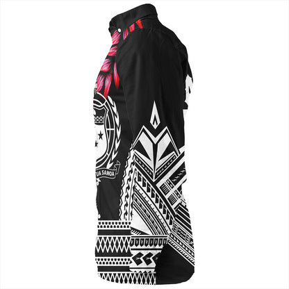 The Samoan Chief Long Sleeve Shirt Black