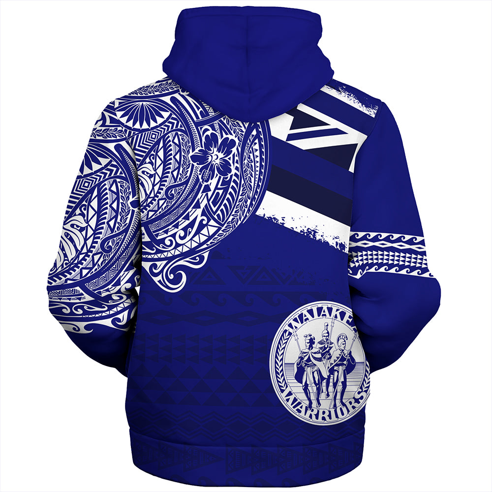 Hawaii Sherpa Hoodie Waiakea High School With Crest Style