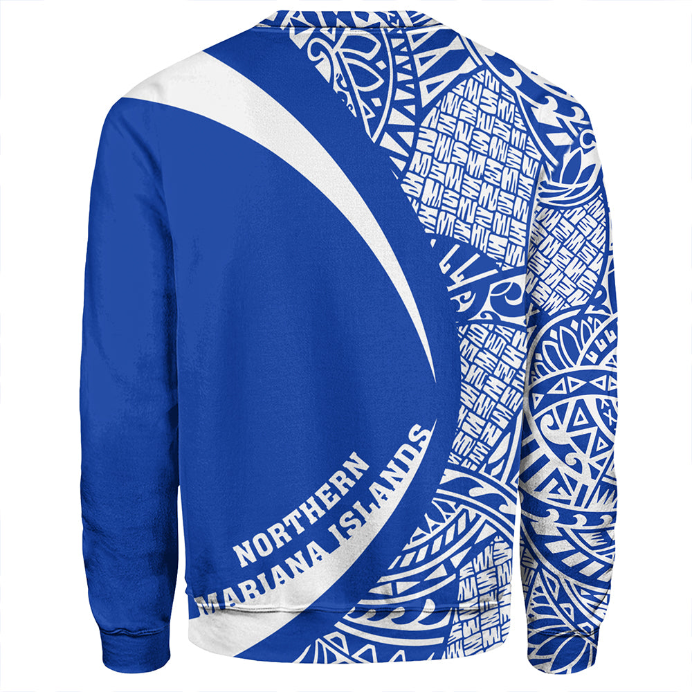 Northern Mariana Islands Sweatshirt Coat Of Arm Lauhala Circle