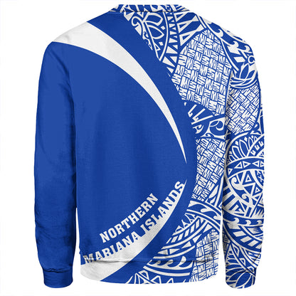 Northern Mariana Islands Sweatshirt Coat Of Arm Lauhala Circle