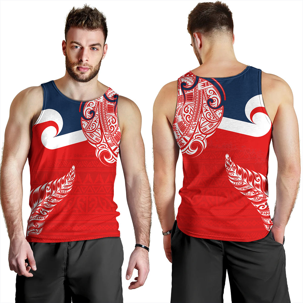 New Zealand Tank Top Tino Rangatiratanga Maori With Silver Fern Version.2