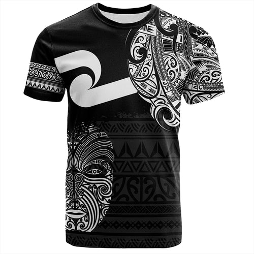 New Zealand T-Shirt Tino Rangatiratanga Maori Mask Black