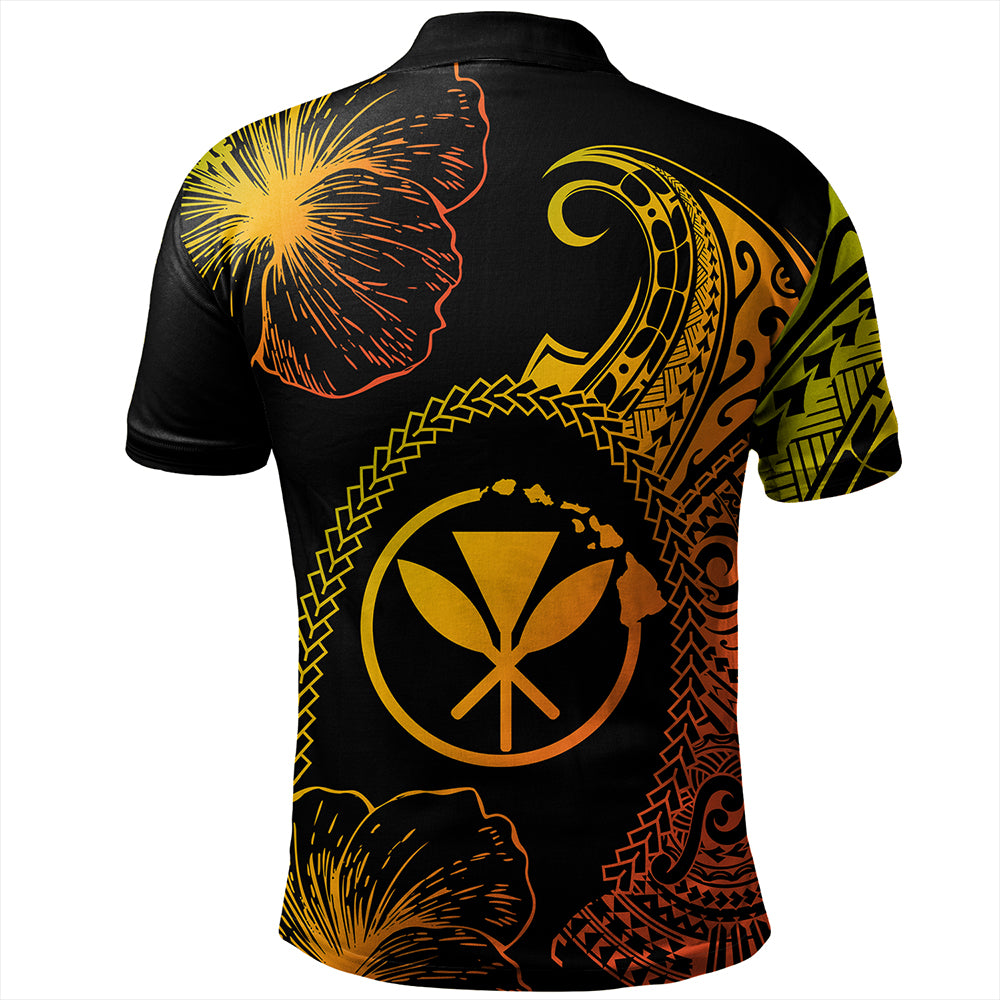 Hawaii Polo Shirt Hawaii Turtle Kanaka Reggae