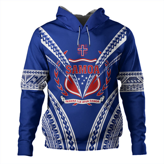 Samoa Hoodie Custom Polynesian Tribal Crest Design