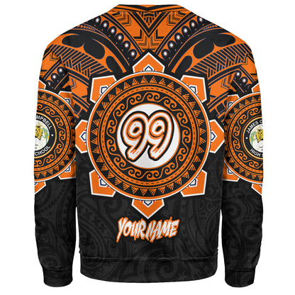 Hawaii Sweatshirt Custom James Campbell High School SaberNation Super Sabers Tribal Style