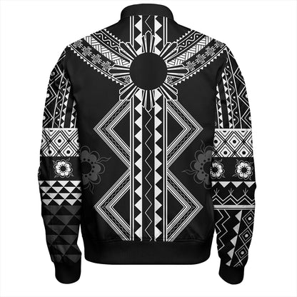 Philippines Bomber Jacket Tattoo Tribal Batok Symbols