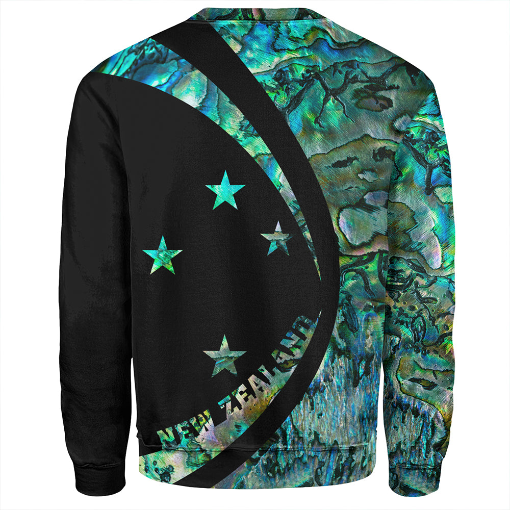 New Zealand Sweatshirt Silver Fern Papua Shell Circle