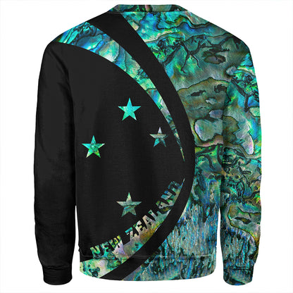 New Zealand Sweatshirt Silver Fern Papua Shell Circle