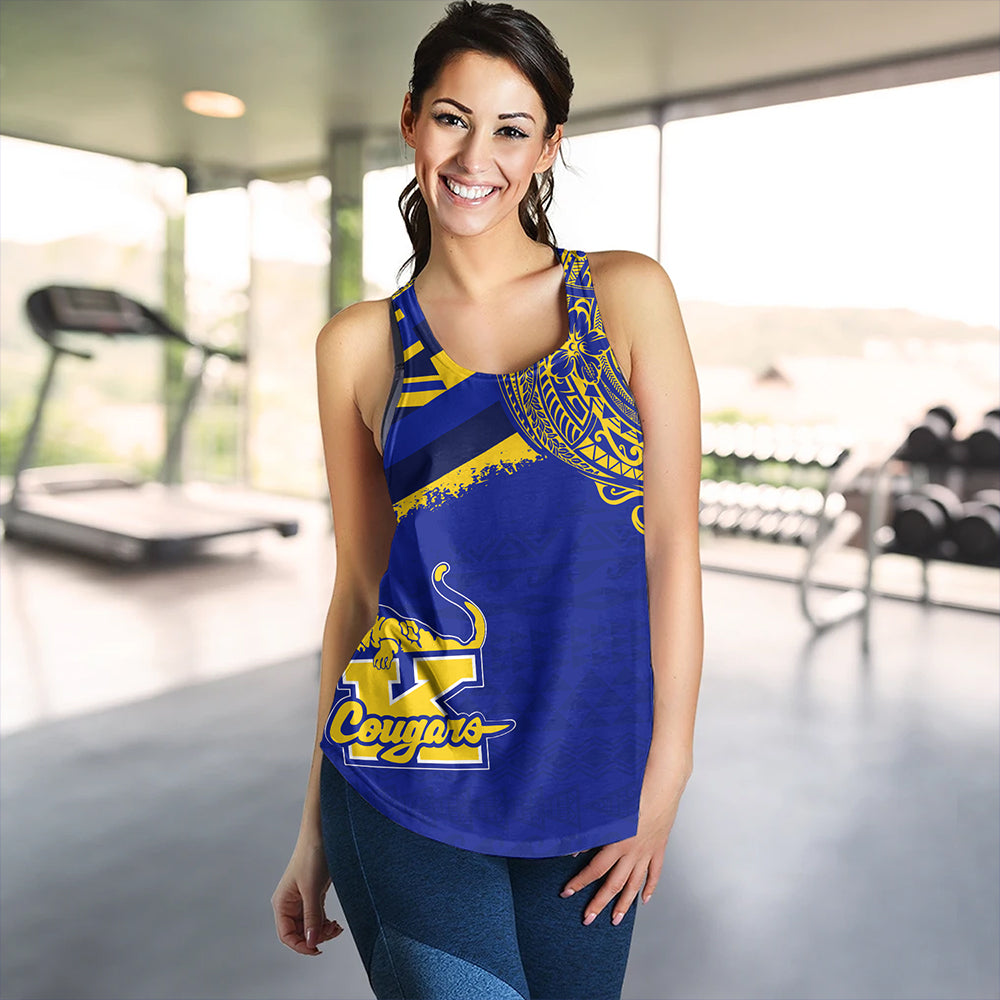Hawaii Women Tank Henry J. Kaiser High School Flag With Crest Style