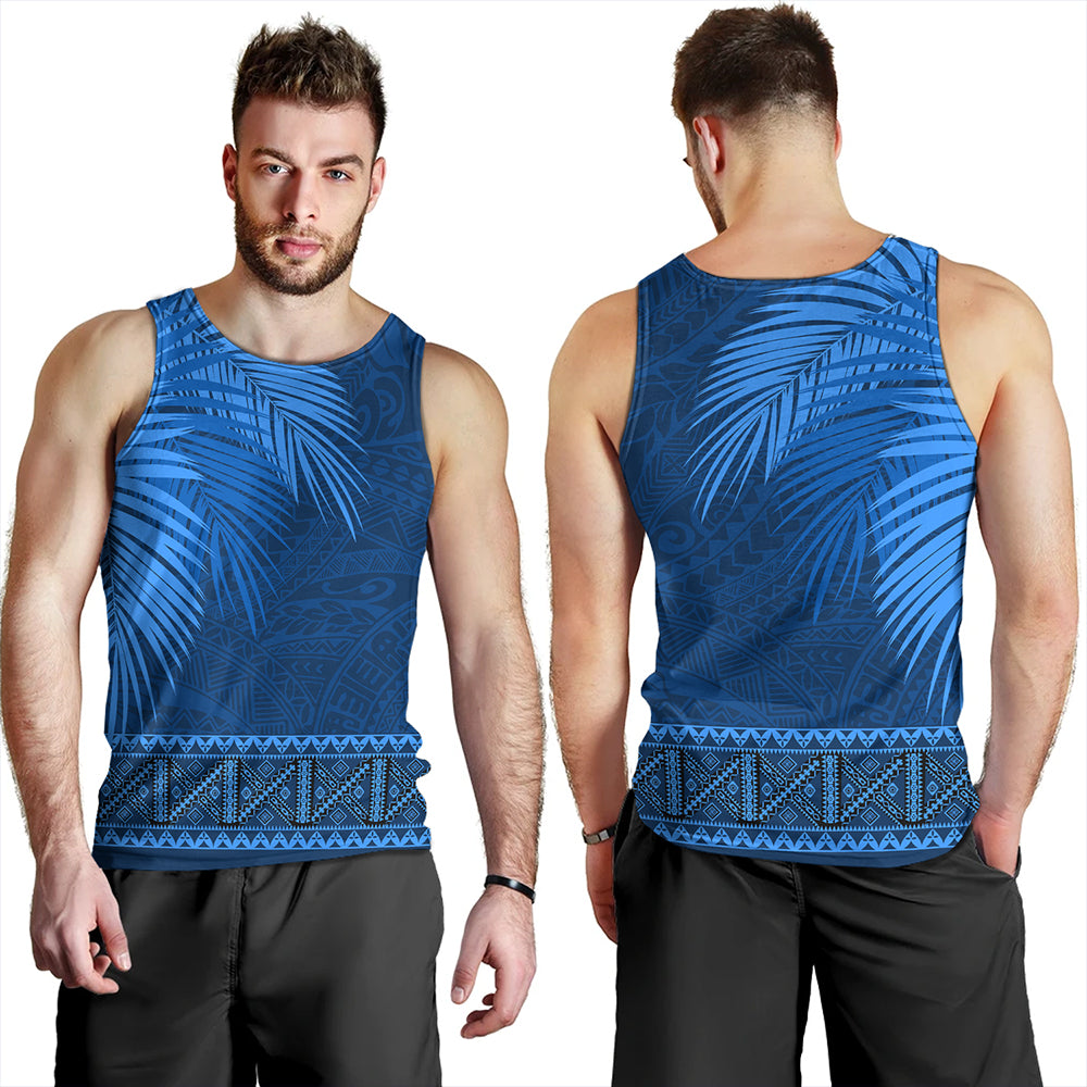 Samoa Tank Top Masi Dobby Fabric Leaves