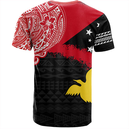 Papua T-Shirt Melanesian Flag With Coat Of Arms