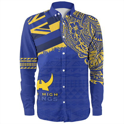 Hawaii Long Sleeve Shirt Hilo High School With Crest Style