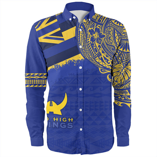 Hawaii Long Sleeve Shirt Hilo High School With Crest Style