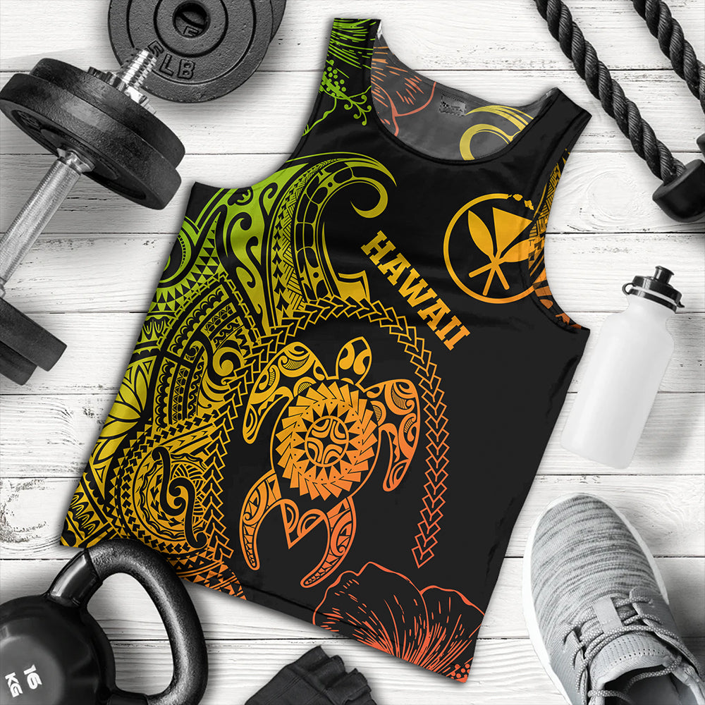 Hawaii Tank Top Hawaii Turtle Kanaka Reggae