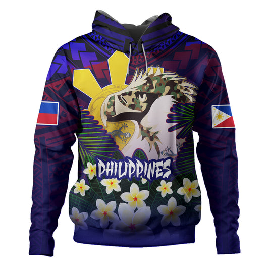 Philippines Filipinos Hoodie Custom Philippine Sun And Eagles Summer Vibes