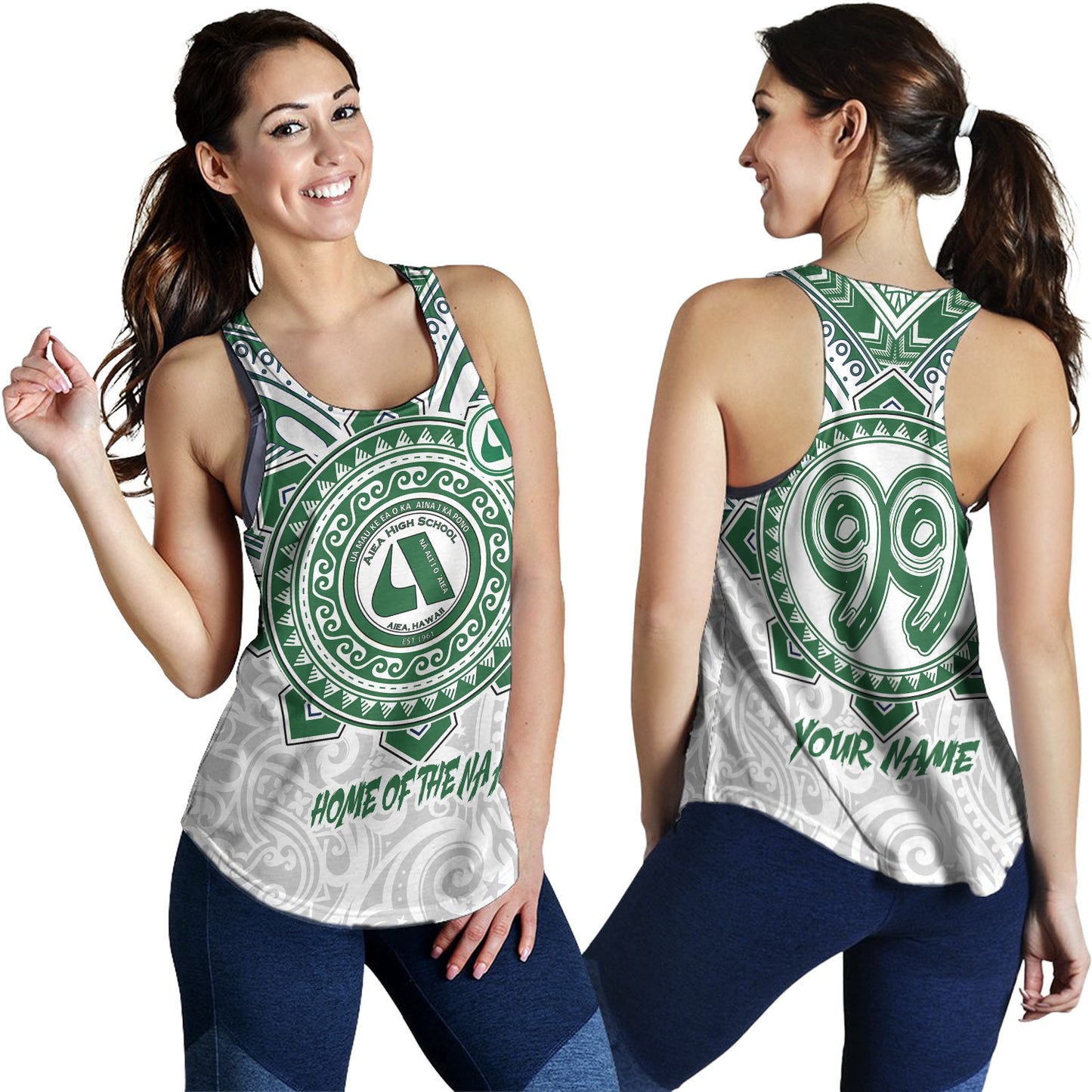 Hawaii Women Tank Custom Aiea High School Home Of The Na Ali'i Tribal Style