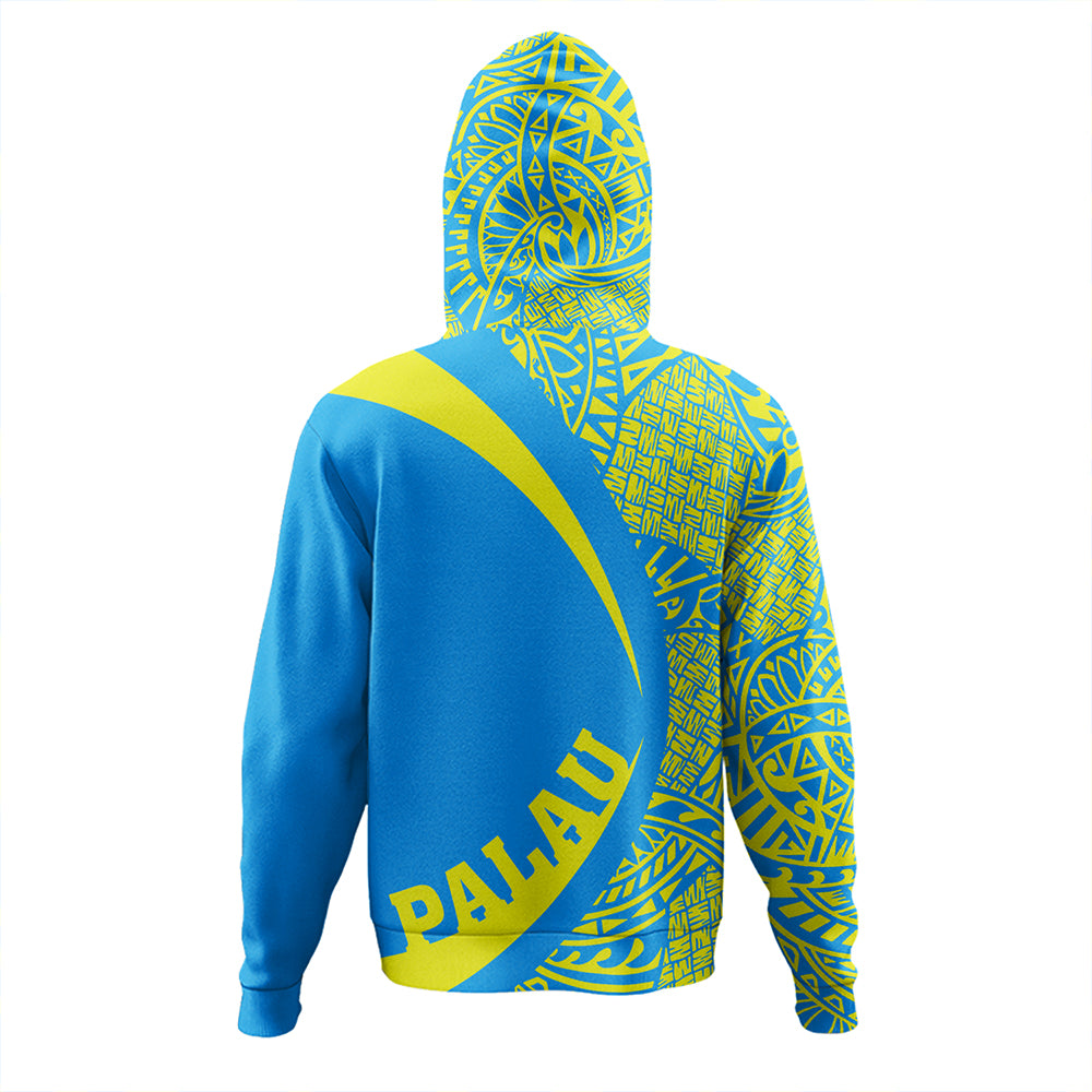 Palau Hoodie Coat Of Arm Lauhala Circle