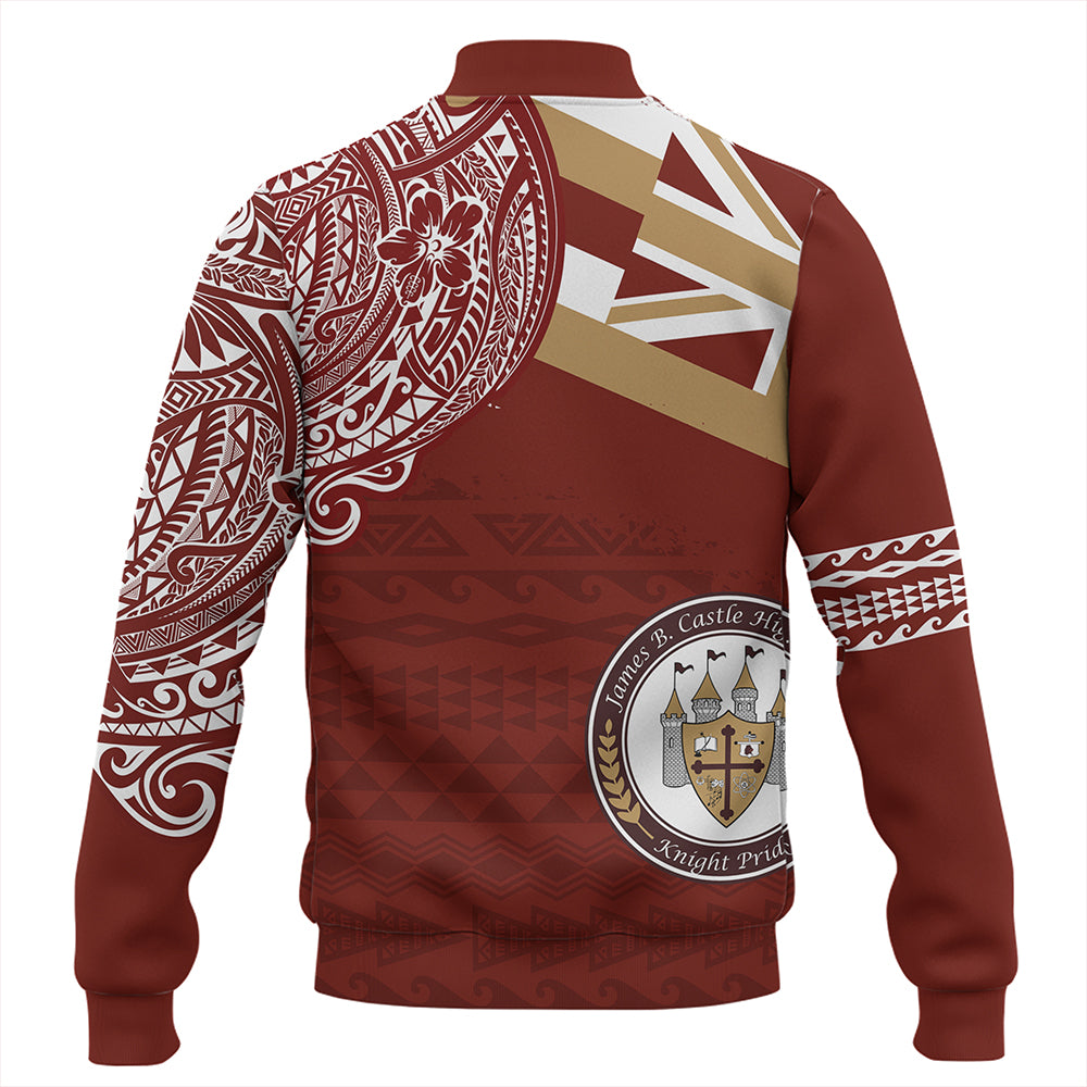 Hawaii Baseball Jacket James B. Castle High School With Crest Style