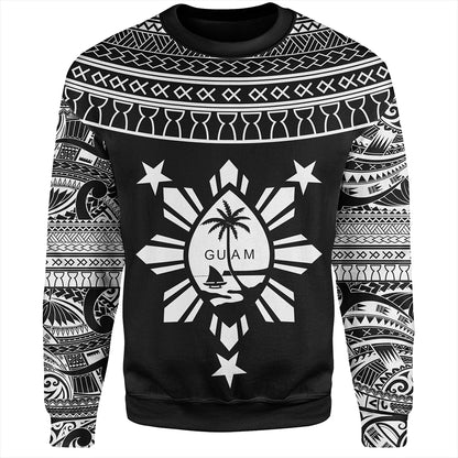 Guam Seal With Philippines Filipinos Sun Sweatshirt Tribal Island