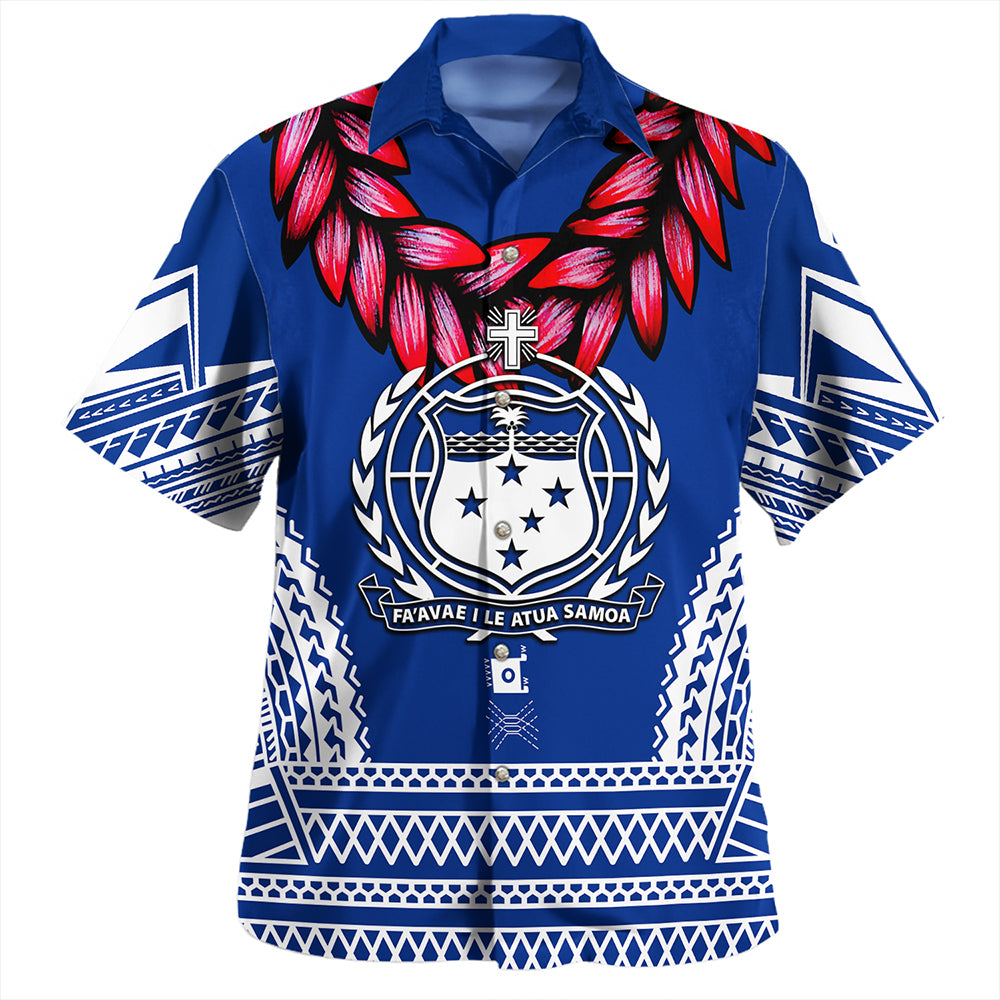 The Samoan Chief Hawaiian Shirt Blue