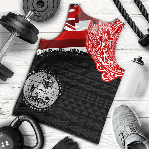 Hawaii Tank Top Admiral Arthur W Radford High School With Crest Style