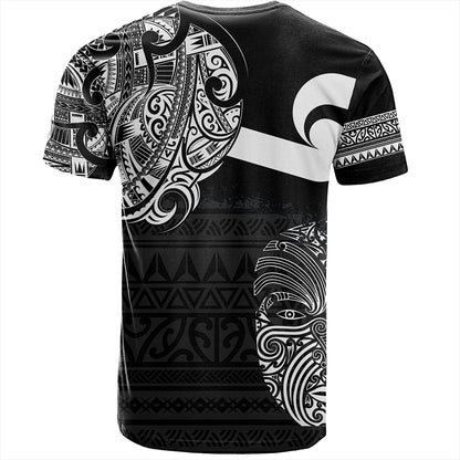 New Zealand T-Shirt Tino Rangatiratanga Maori Mask Black