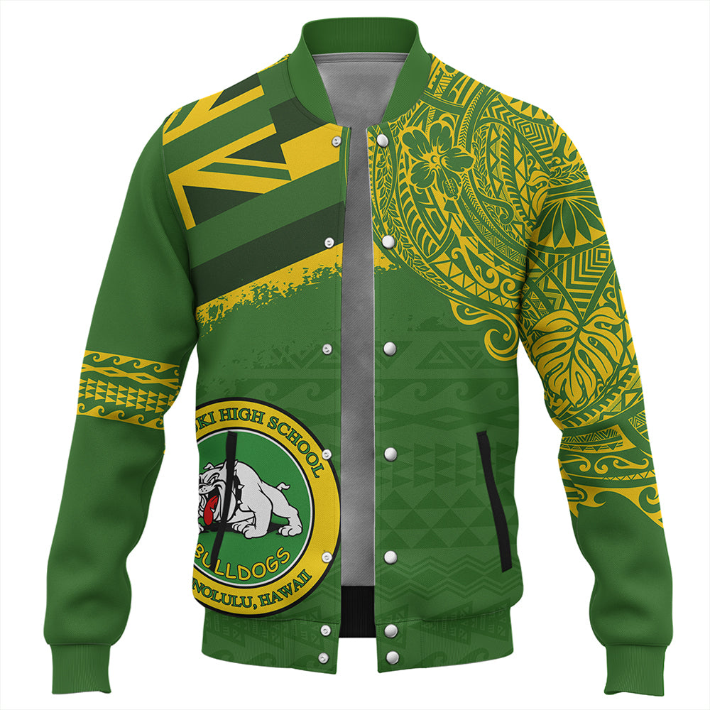 Hawaii Baseball Jacket Kaimuki High School With Crest Style