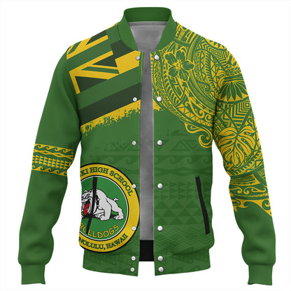 Hawaii Baseball Jacket Kaimuki High School With Crest Style