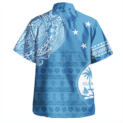 Guam Combo Dress And Shirt Micronesian Flag With Coat Of Arms