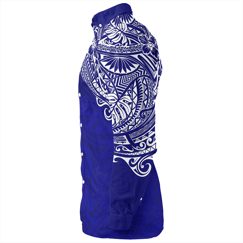 American Samoa Long Sleeve Shirt Polynesian Flag With Coat Of Arms