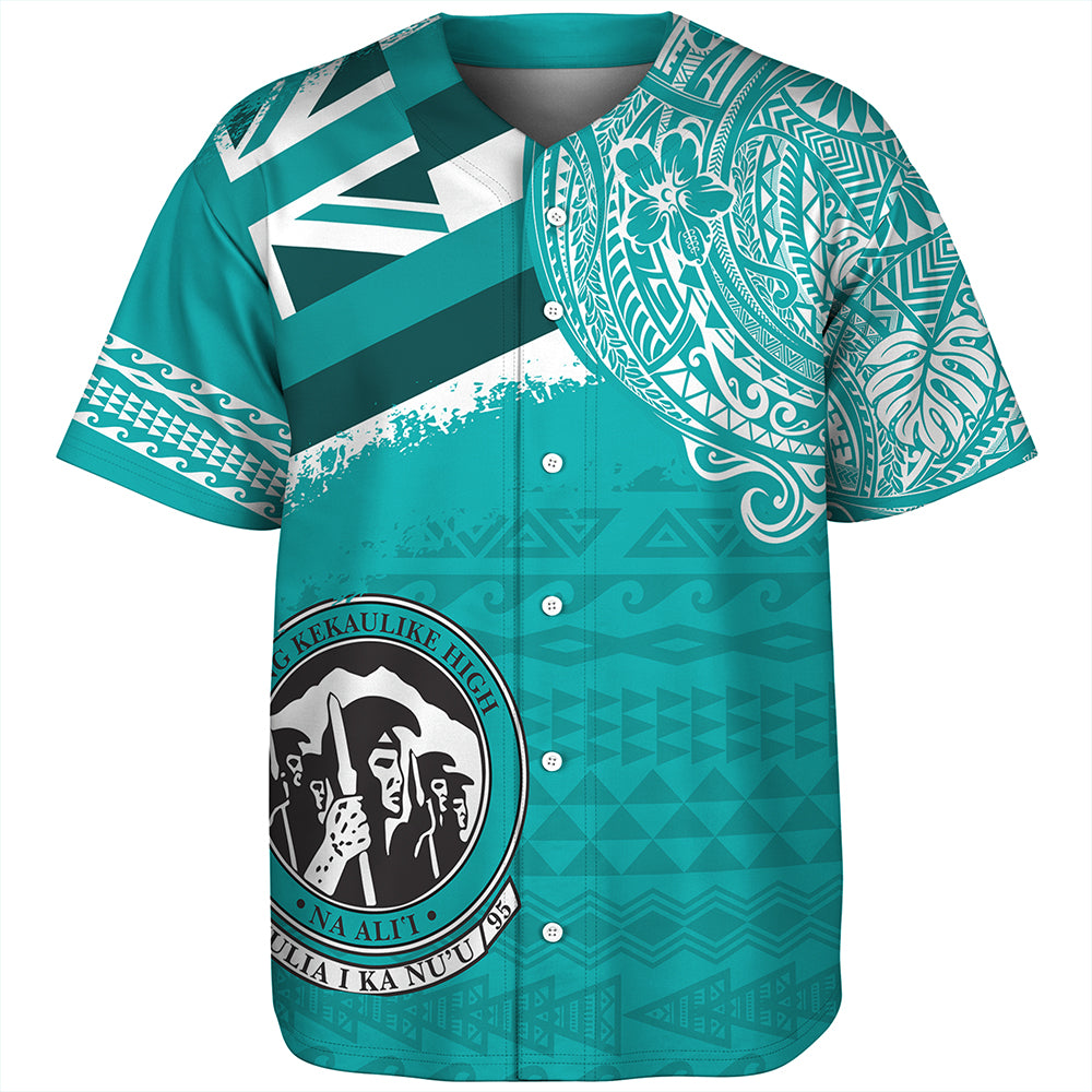 Hawaii Baseball Shirt King Kekaulike High School With Crest Style
