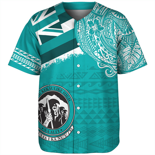 Hawaii Baseball Shirt King Kekaulike High School With Crest Style