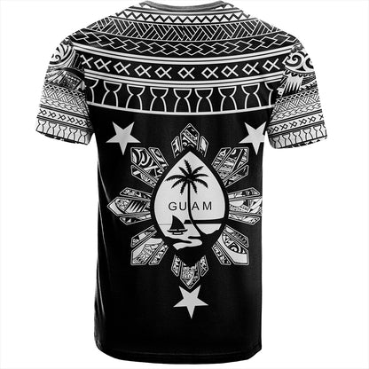 Guam Seal With Philippines Filipinos Sun T-Shirt Tribal Island