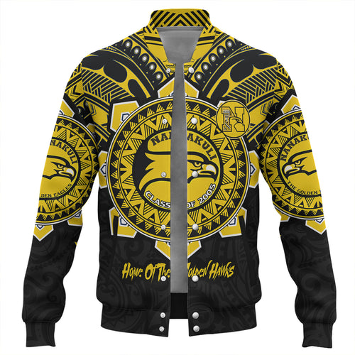Hawaii Baseball Jacket Custom Nanakuli High & Intermediate School Home Of Golden Hawks Tribal Style
