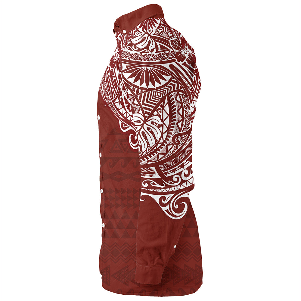 Hawaii Long Sleeve Shirt James B. Castle High School With Crest Style