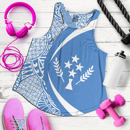 Kosrae Women Tank Coat Of Arm Lauhala Circle