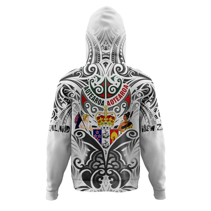 New Zealand Aotearoa Hoodie Maori Traditional Hongi - The Breath Of Life Coat Of Arms Tribal Patterns
