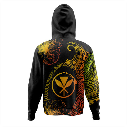 Hawaii Hoodie Hawaii Turtle Kanaka Reggae