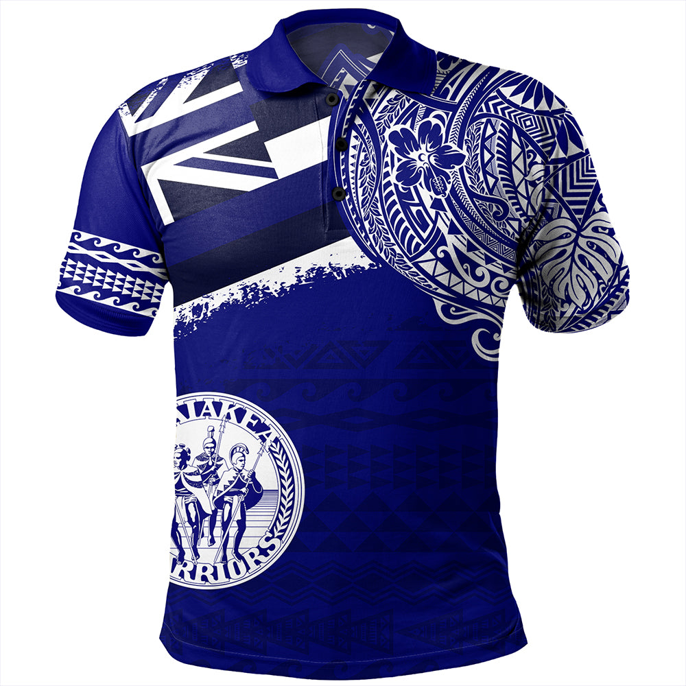 Hawaii Polo Shirt Waiakea High School With Crest Style