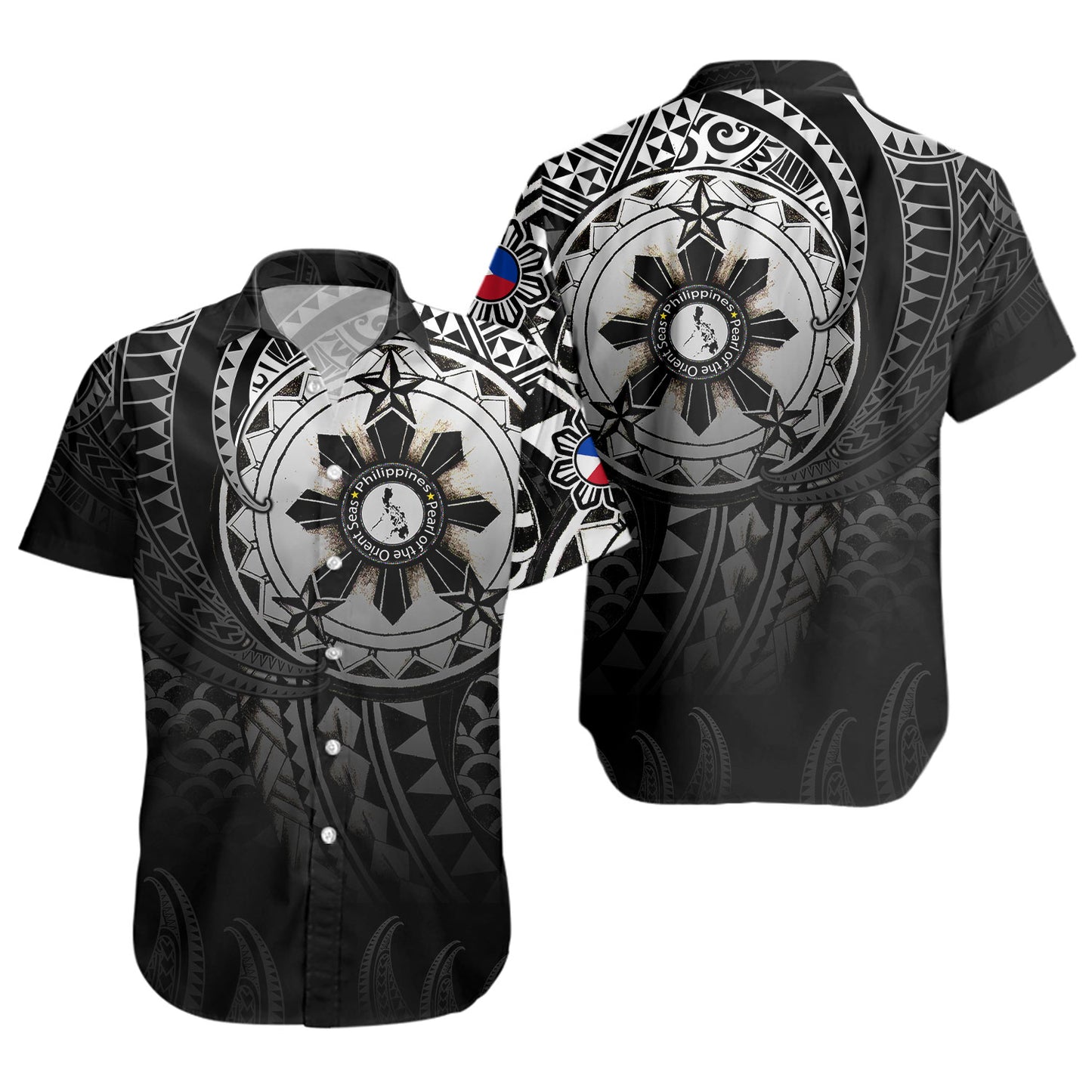 Philippines Short Sleeve Shirt Pearl of the Orient Seas